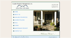Desktop Screenshot of coulterpropertymanagement.com