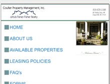 Tablet Screenshot of coulterpropertymanagement.com